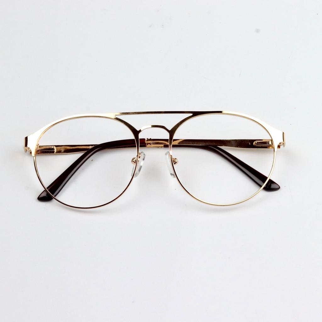 Polige – Metal Screen Glasses – Gold Brown