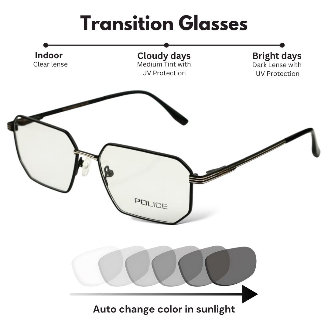 Polige – ChromaShift Transition Glasses – Jet Black