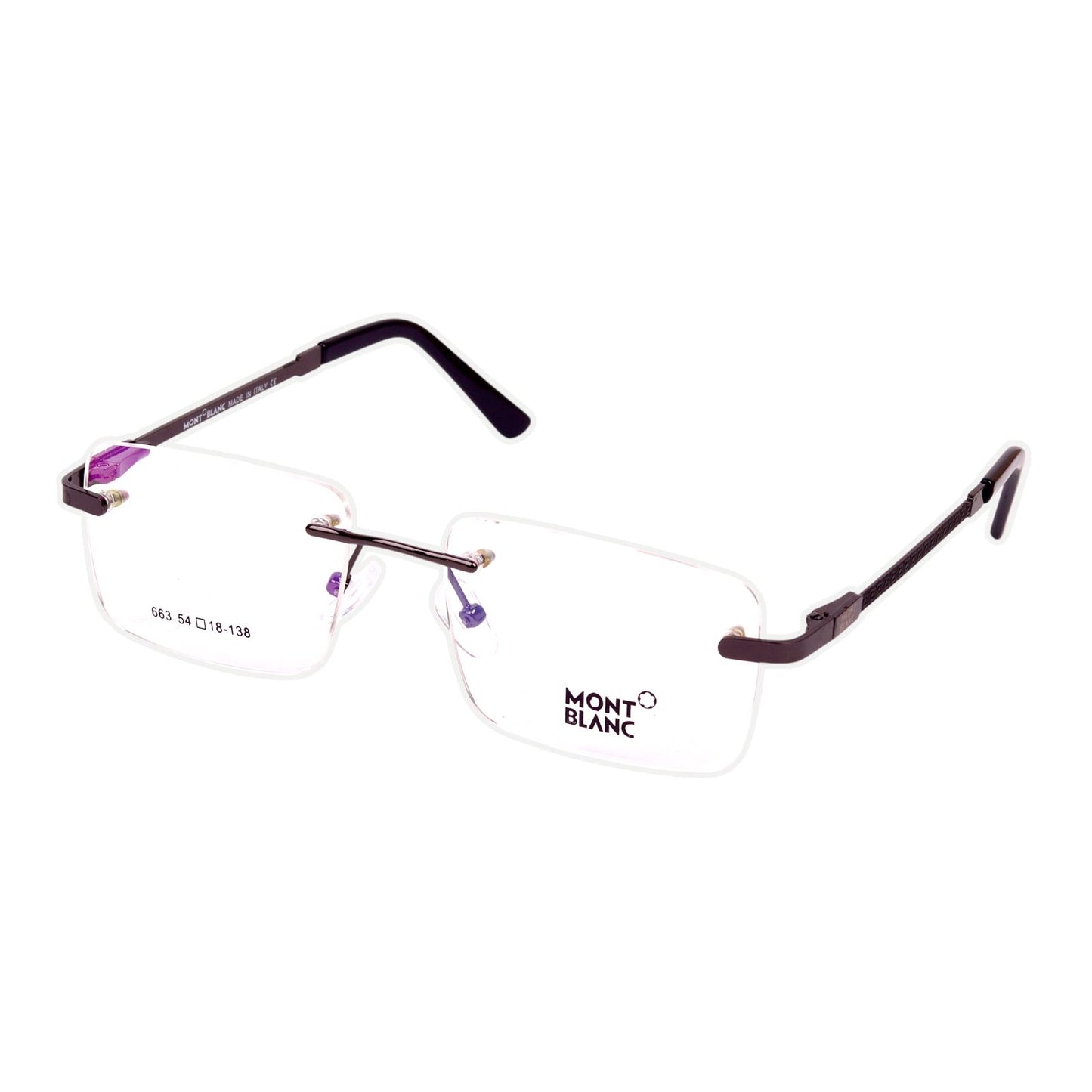 Zynque – Rimless Screen Glasses – Crystal Black