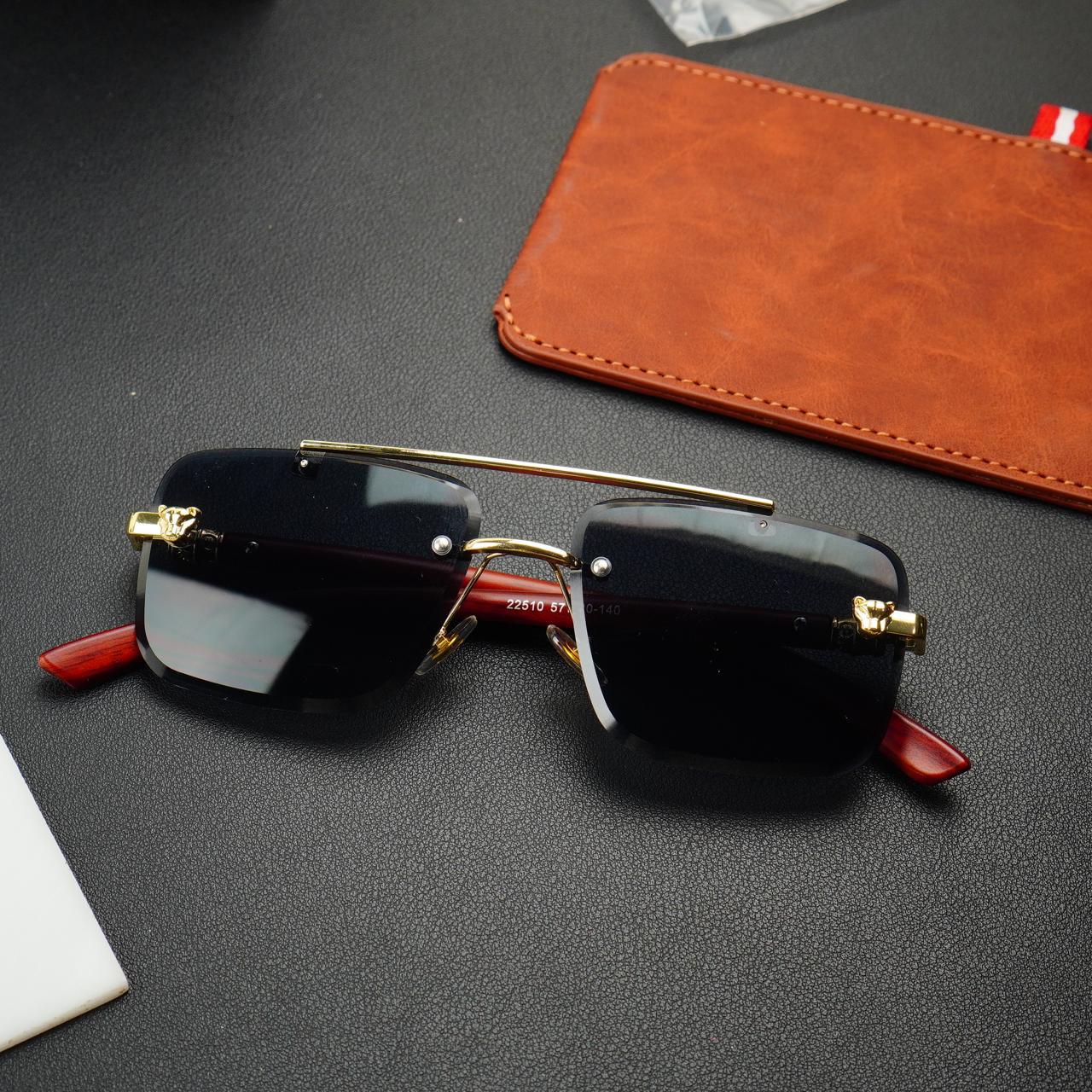 Wooden - Bridge - Male Sunglasses - Black