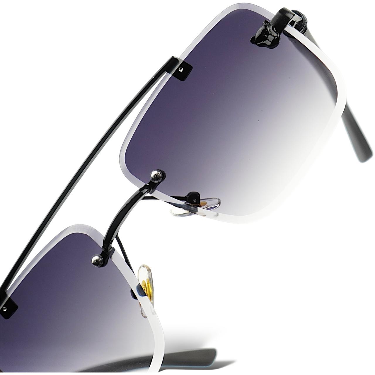 Obsidian Drift – Smoke Fade – Men's Sunglasses