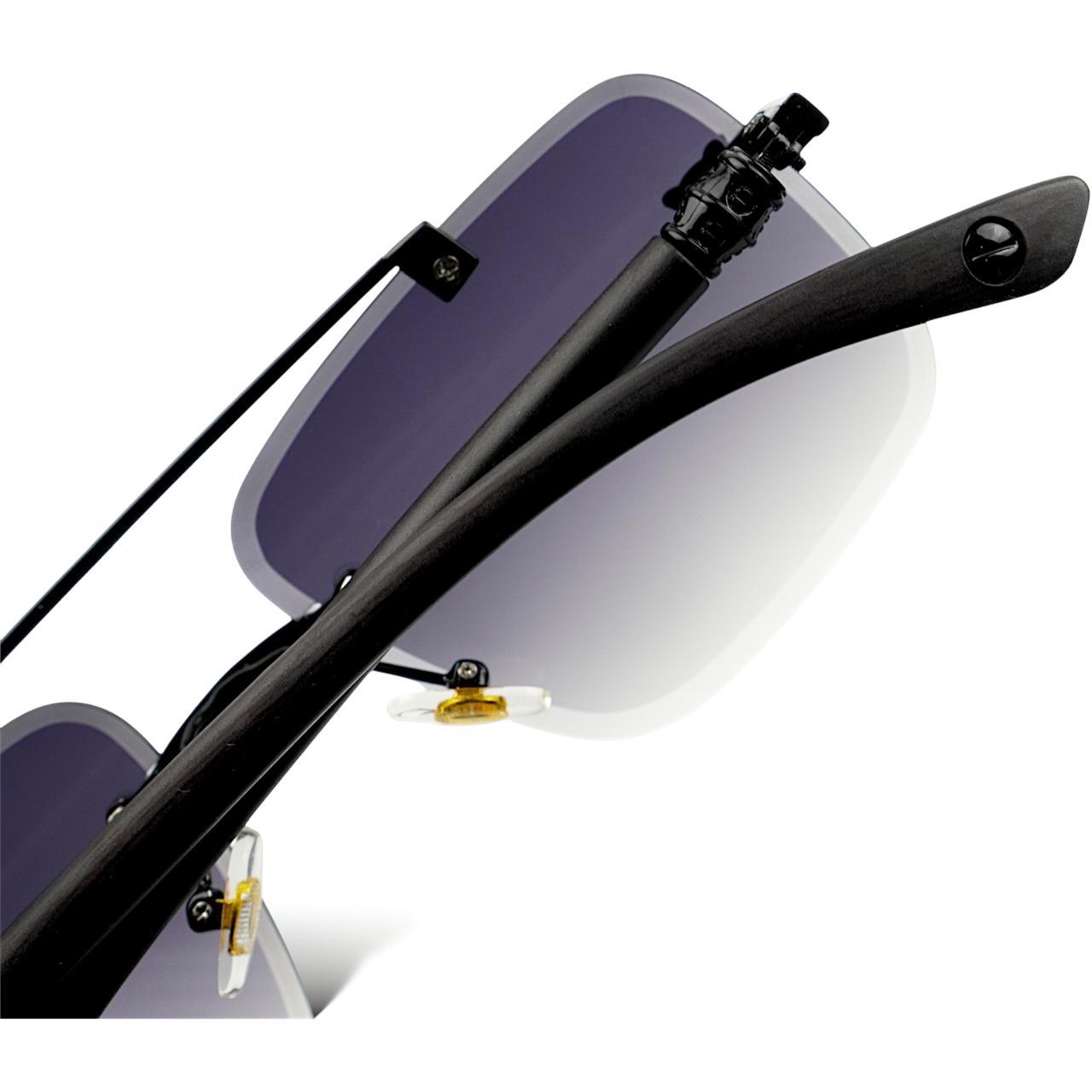 Obsidian Drift – Smoke Fade – Men's Sunglasses