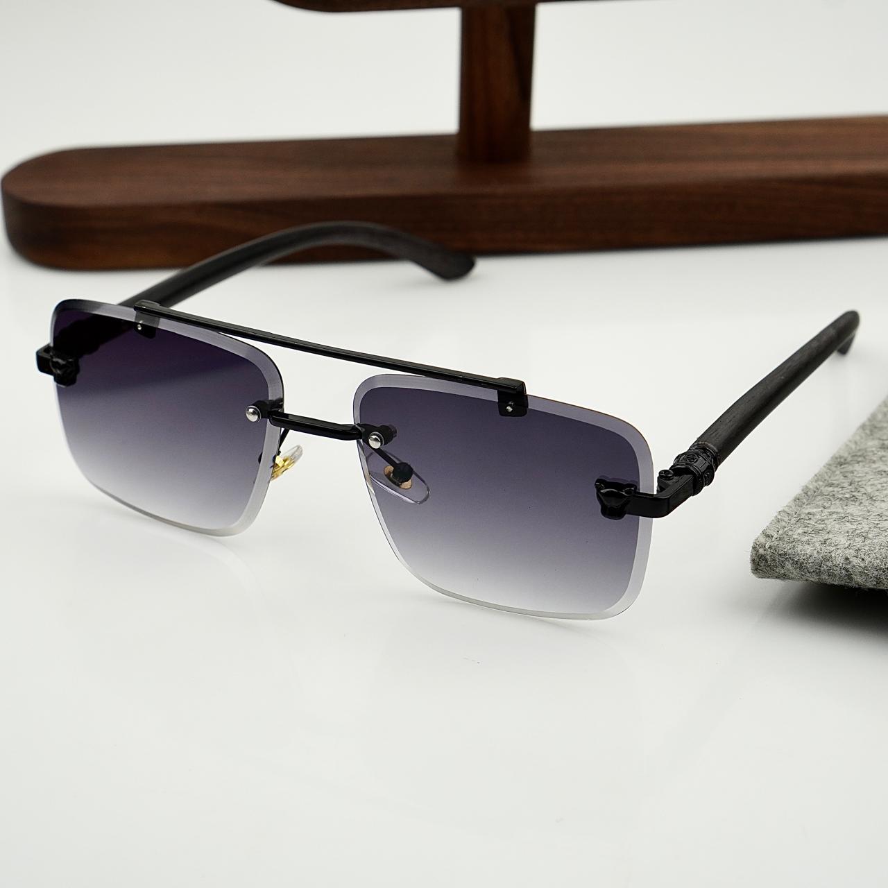 Obsidian Drift – Smoke Fade – Men's Sunglasses