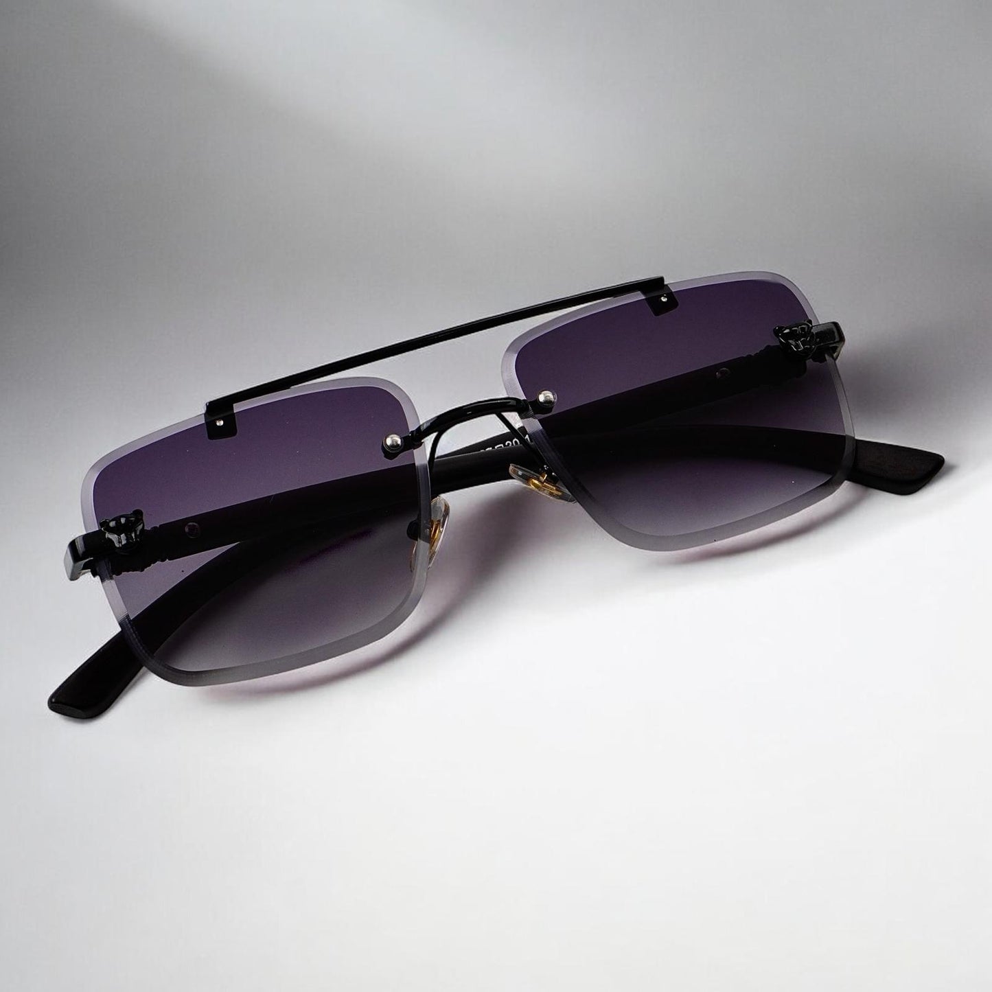 Obsidian Drift – Smoke Fade – Men's Sunglasses