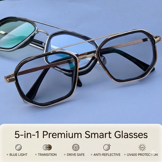 Trendy 5 in 1 Frame - Black silver - Transition + Screen - with Free Gifts