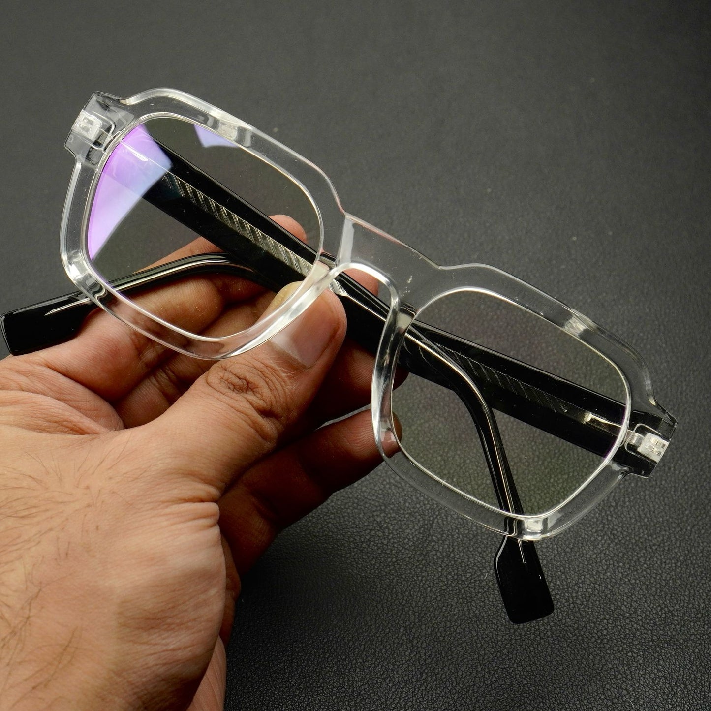 Polige – Smart Screen Glasses – Crystal Black