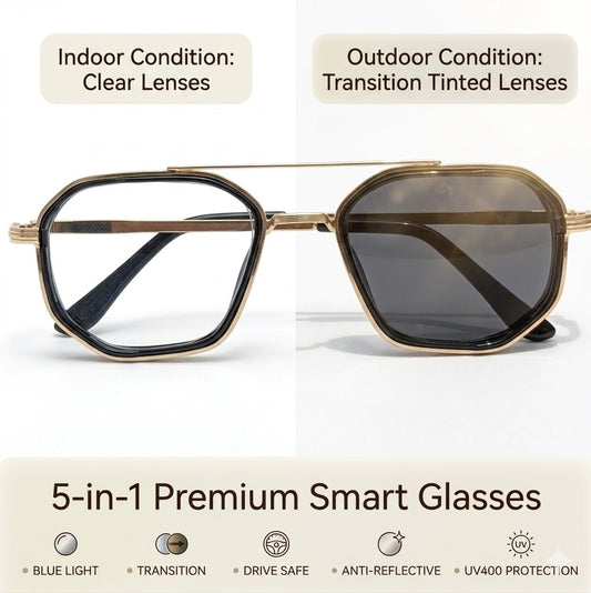 Trendy 5 in 1 Frame - Black silver - Transition + Screen -  with Free Gifts
